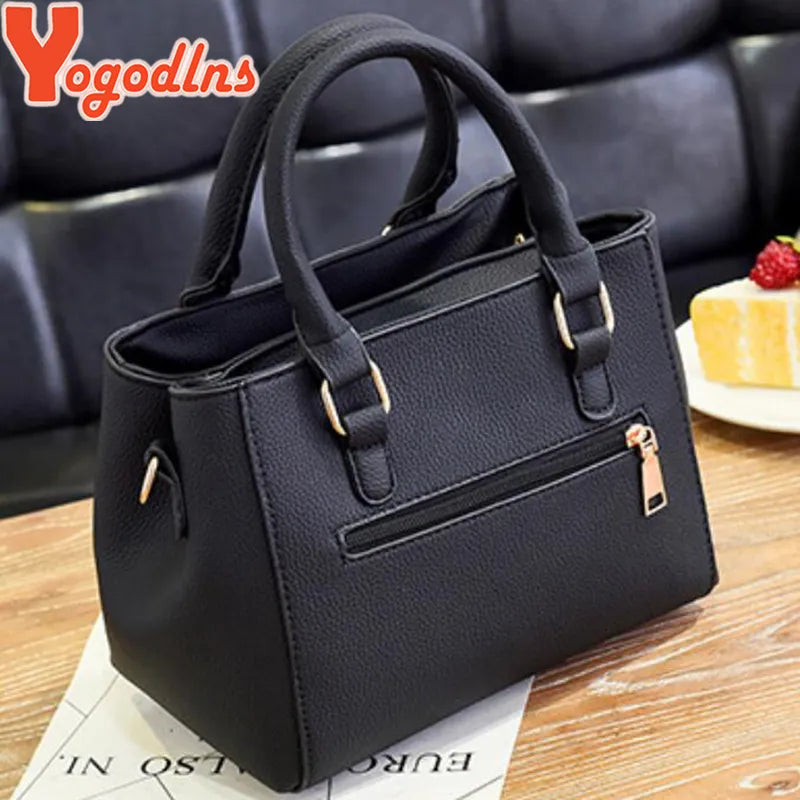 Yogodlns women beading pendant handbag ladies embossed shoulder bag ladies Messenger bag hairball bags high quality bag