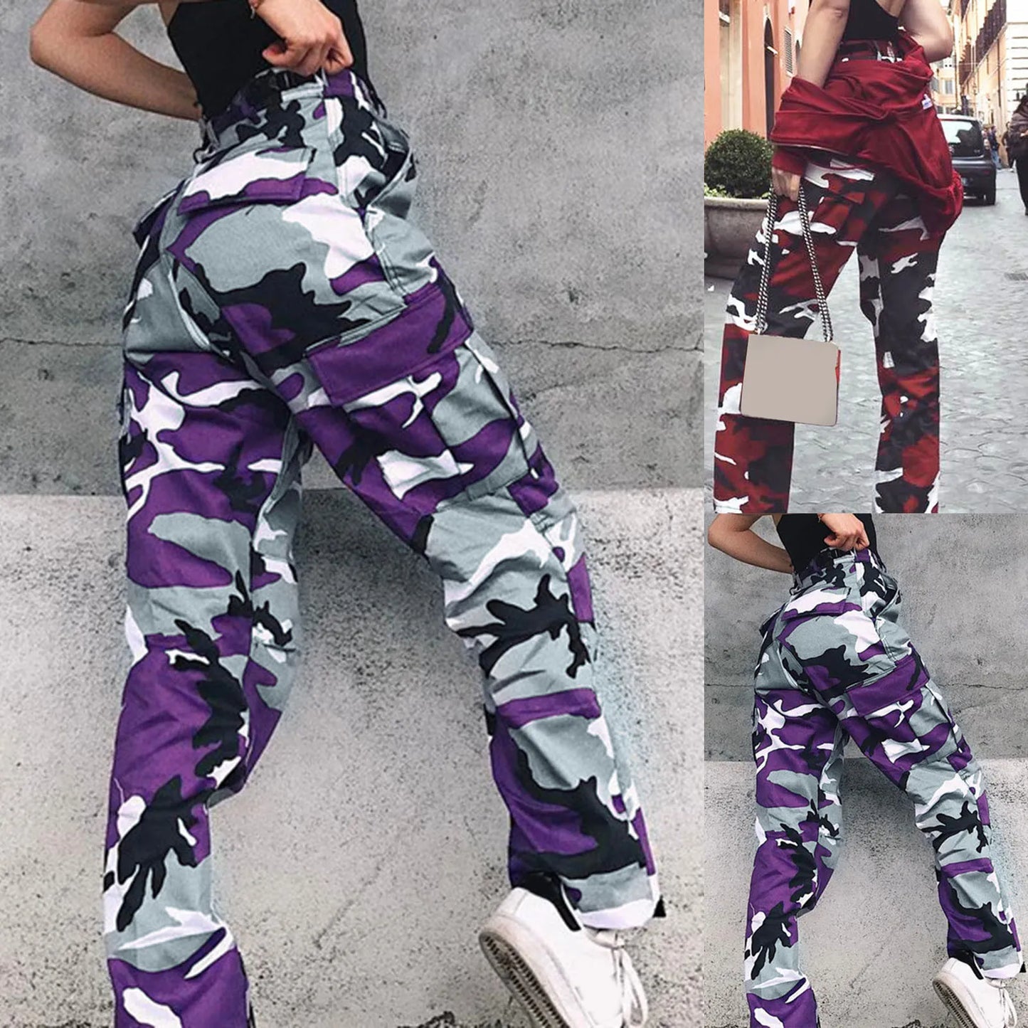 New In Leggings Camouflage Workwear Winter Cargo Pants For Women Plus Size Casual Pants Harem Pants Women Cargo Pants 2022