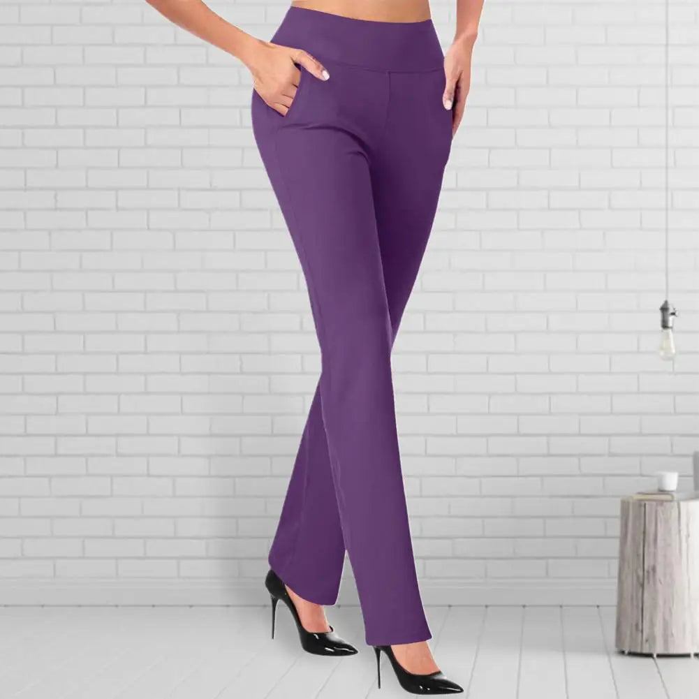 Stylish Business Pants  High Waist Slim Fit Women Casual Pants  Ladies Casual Pants Household Apparel